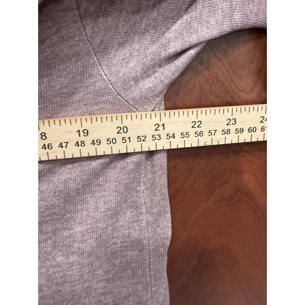 Born Long Sleeve Casual Top Heathered Knit Relaxed Fit Mauve Size M - Picture 8 of 8
